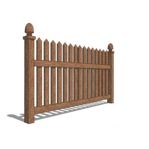 CAD Drawings BIM Models CertainTeed Fence, Rail and Deck Systems Danbury Vinyl Fencing With Select Cedar Texture
